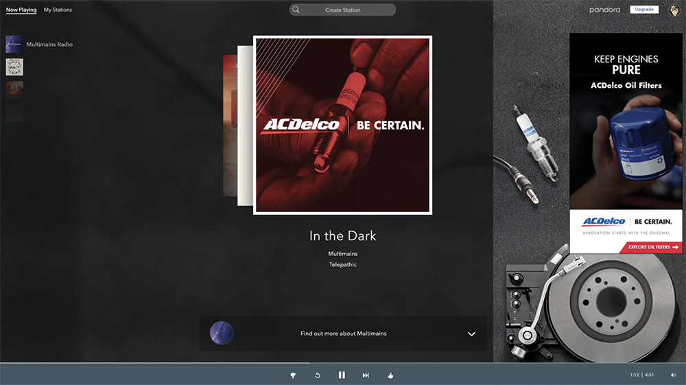 acdelco pandora screenshot