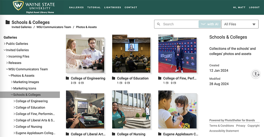 digital asset library screenshot