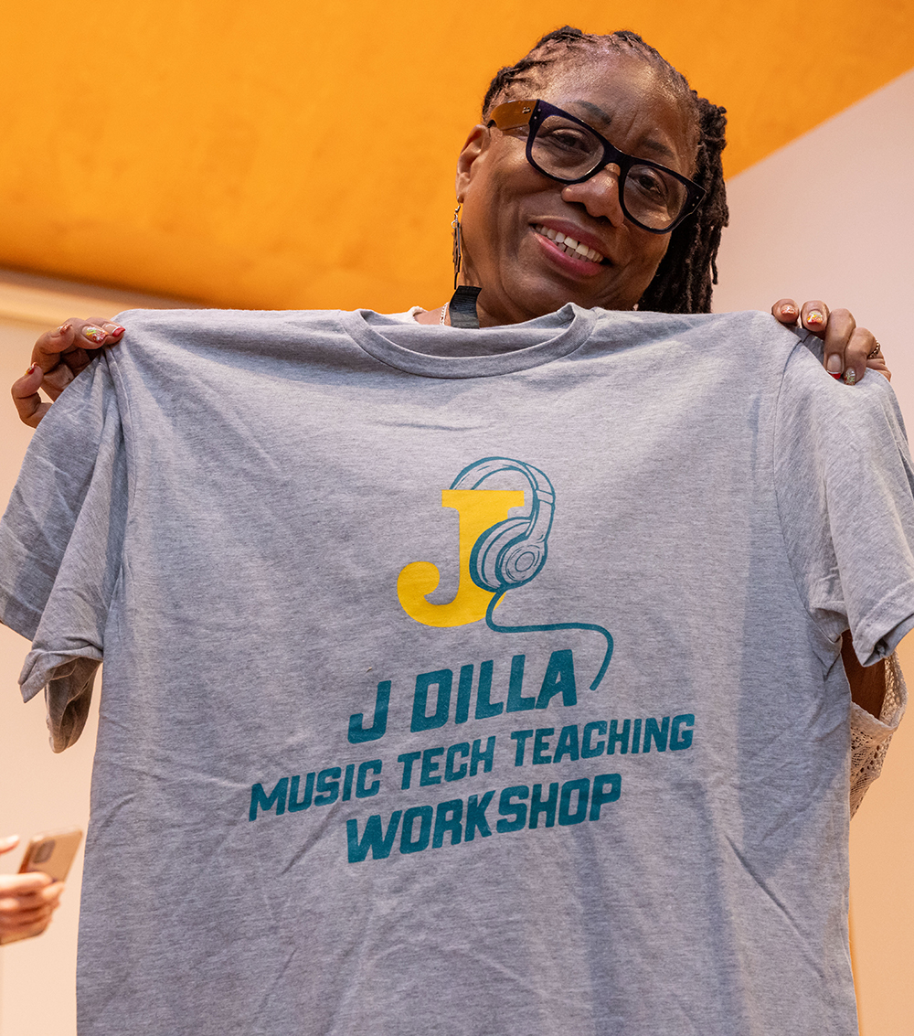 j dilla music tech teaching workshop shirt