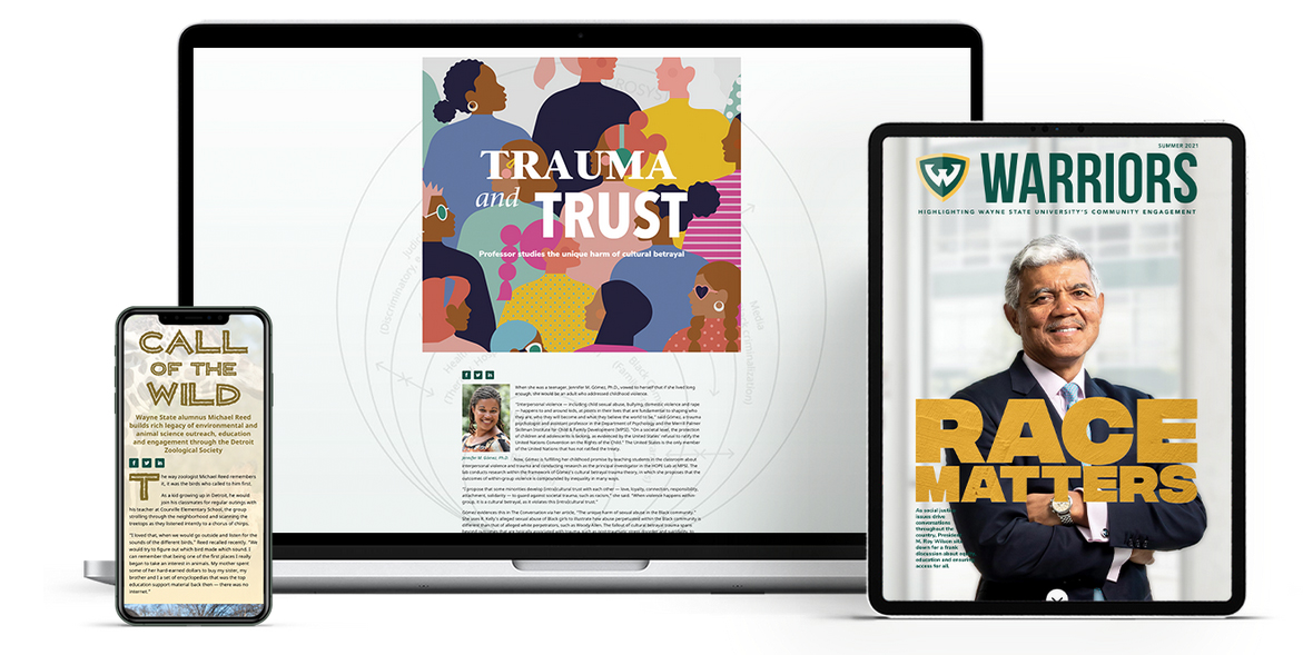 warriors digital publication graphic