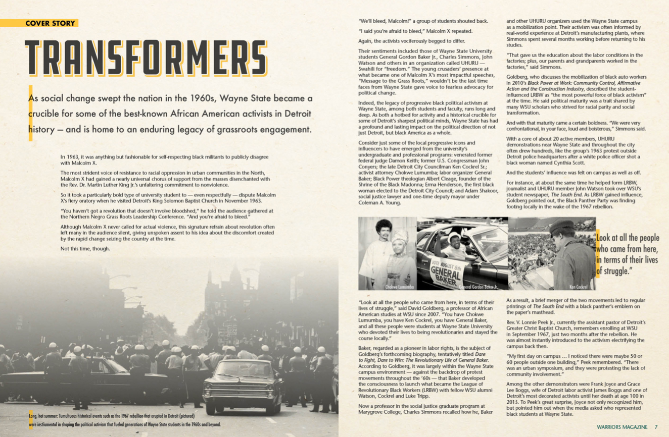 warriors magazine transformers spread