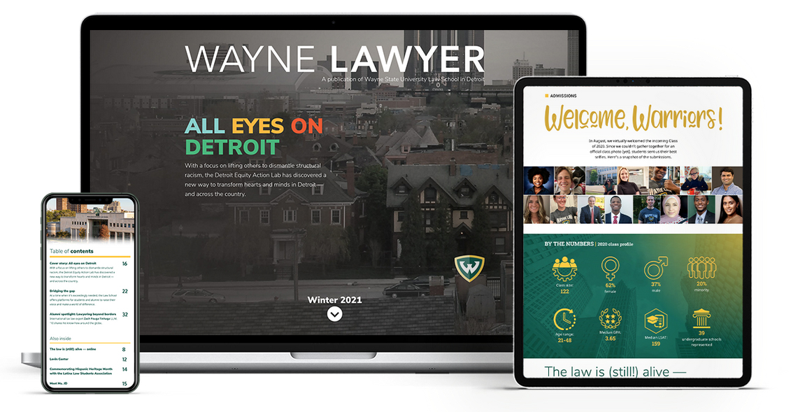 wayne lawyer digital publication graphic